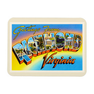 Richmond Virginia VA Old Vintage Travel Postcard- Magnet