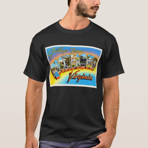 Richmond Virginia VA Old Vintage Travel Postcard_ T_Shirt