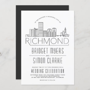 Richmond Wedding | Stylized Skyline Invitation