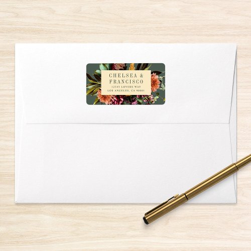 Richness of Spring Colorful Floral Wedding Green Label