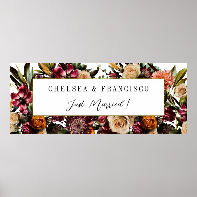 Richness of Spring Colorful Wedding Poster (Front)