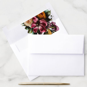 Richness of Spring Floral Envelope Liner