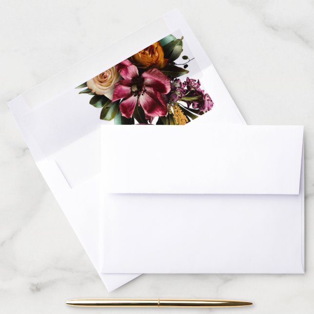 Richness of Spring Floral Envelope Liner (Desk)