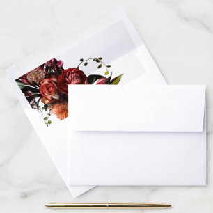 Richness of Spring Floral Envelope Liner