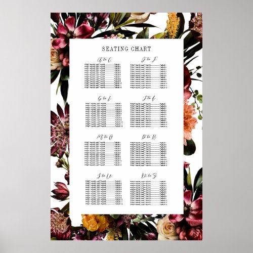 Richness of Spring Last Name Seating Chart