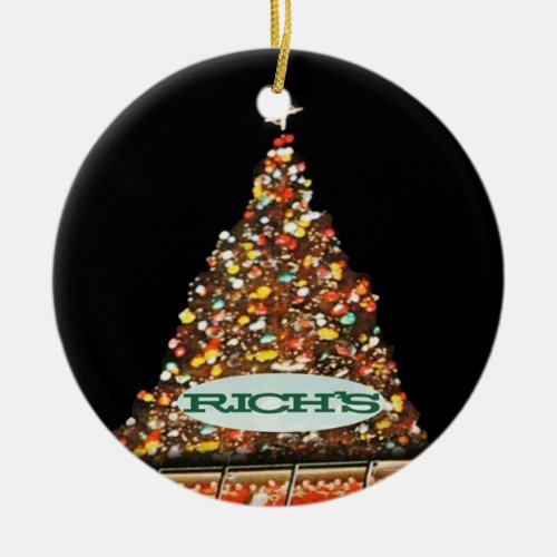 Richs Atlanta Richs Christmas Tree Richs  Ceramic Ornament