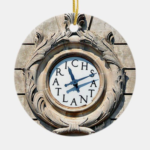 Richs Clock Richs Clock Atlanta Richs Clock Ceramic Ornament