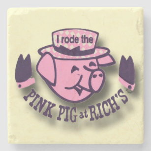 Rich's Pink Pig, Rich's Atlanta, Pink Pig Atlanta Stone Coaster