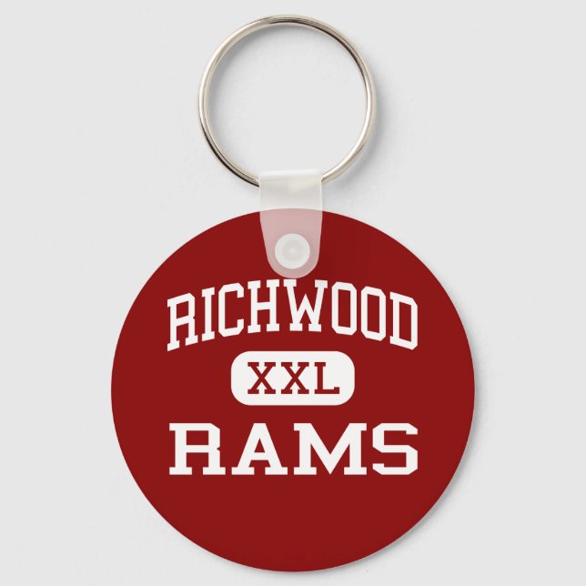 Richwood - Rams - High School - Monroe Louisiana Keychain (Front)