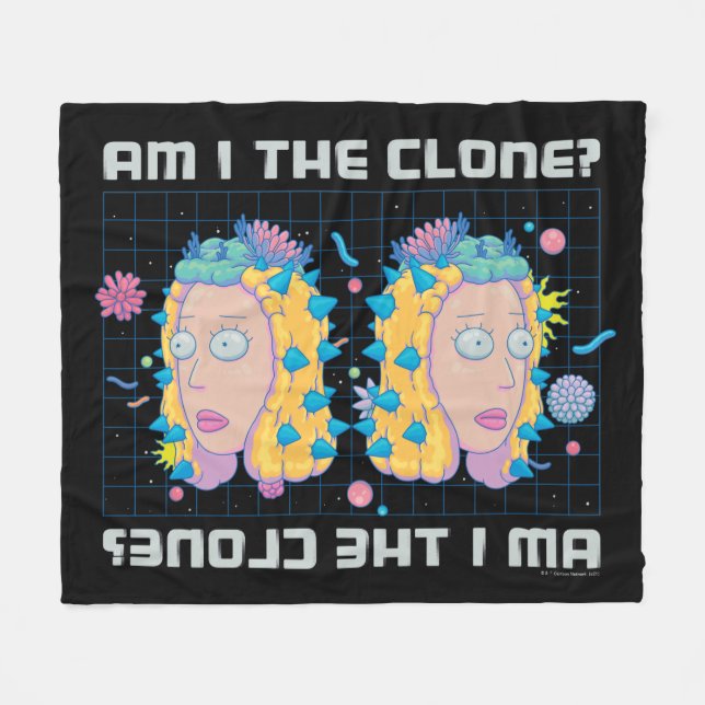 RICK AND MORTY™ | Am I The Clone? Fleece Blanket (Front (Horizontal))