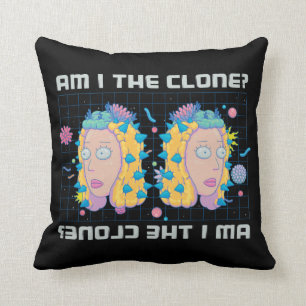 RICK AND MORTY™ Am I The Clone? Throw Pillow