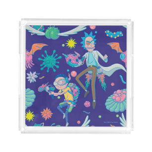 RICK AND MORTY™ Among Infected Cells Pattern Acrylic Tray