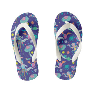 RICK AND MORTY™ Among Infected Cells Pattern Kid's Flip Flops