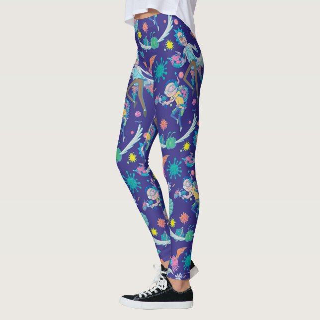 RICK AND MORTY™ | Among Infected Cells Pattern Leggings (Left)