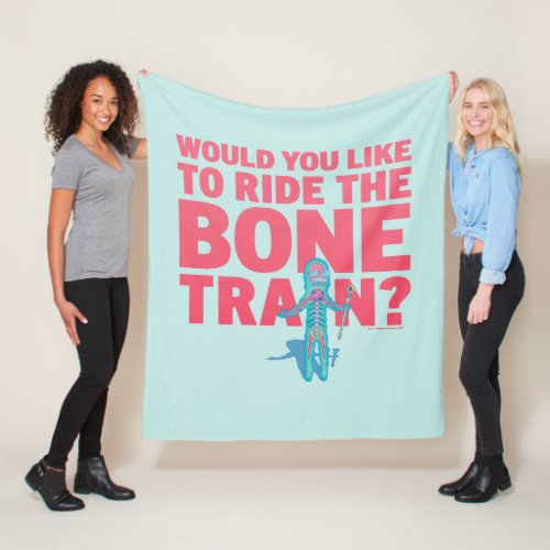 RICK AND MORTY  Anatomy Park _ Bone Train Fleece Blanket