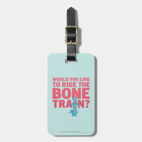 RICK AND MORTY  Anatomy Park _ Bone Train Luggage Tag