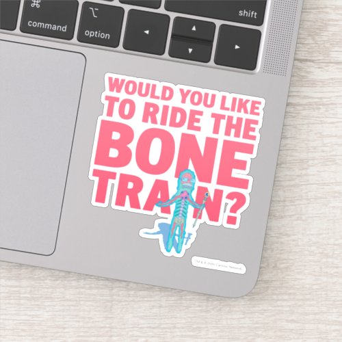 RICK AND MORTY  Anatomy Park _ Bone Train Sticker