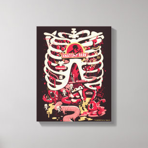 RICK AND MORTY™   Anatomy Park Rib Cage Canvas Print