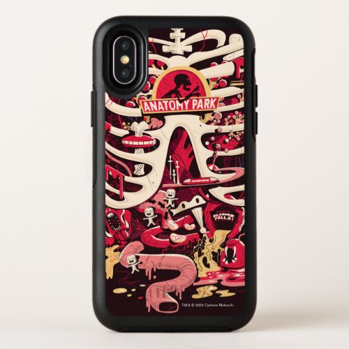 RICK AND MORTYâ  Anatomy Park Rib Cage OtterBox Symmetry iPhone XS Case