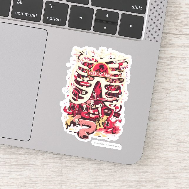 RICK AND MORTY™ | Anatomy Park Rib Cage Sticker (Detail)
