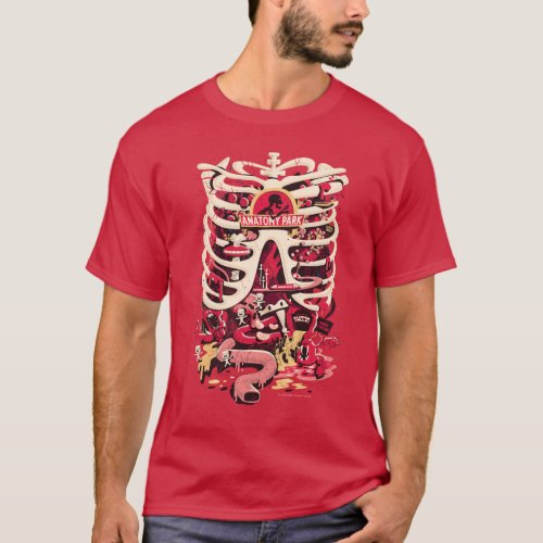RICK AND MORTY  Anatomy Park Rib Cage T_Shirt