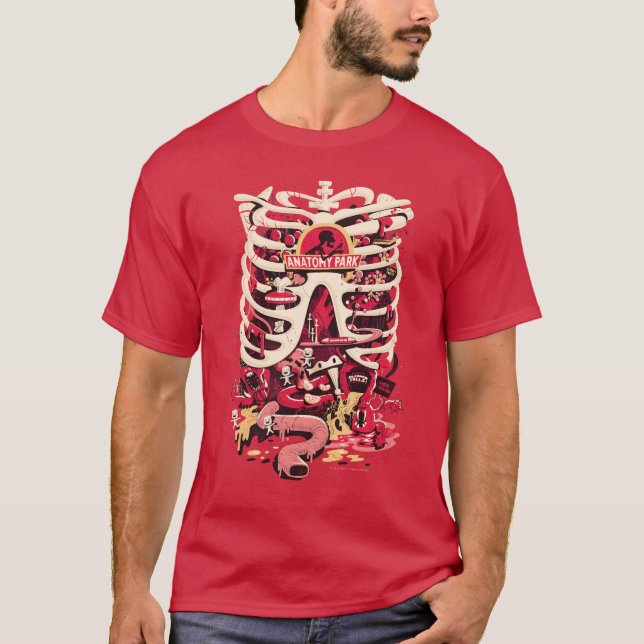 RICK AND MORTY™ | Anatomy Park Rib Cage T-Shirt (Front)
