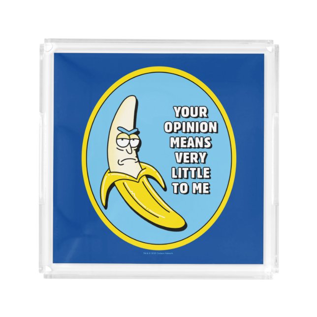 RICK AND MORTY™ | Banana Rick Badge Acrylic Tray (Front)