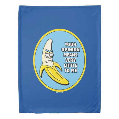 RICK AND MORTY  Banana Rick Badge Duvet Cover