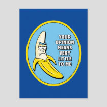 RICK AND MORTY™ | Banana Rick Badge Invitation Postcard