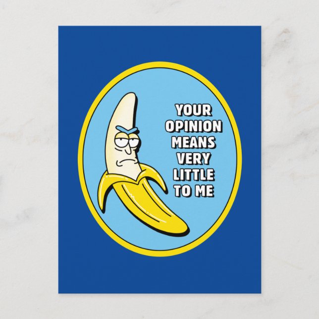 RICK AND MORTY™ | Banana Rick Badge Invitation Postcard (Front)