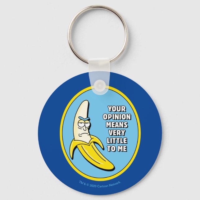 RICK AND MORTY™ | Banana Rick Badge Keychain (Front)