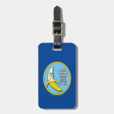 Banana luggage tag top