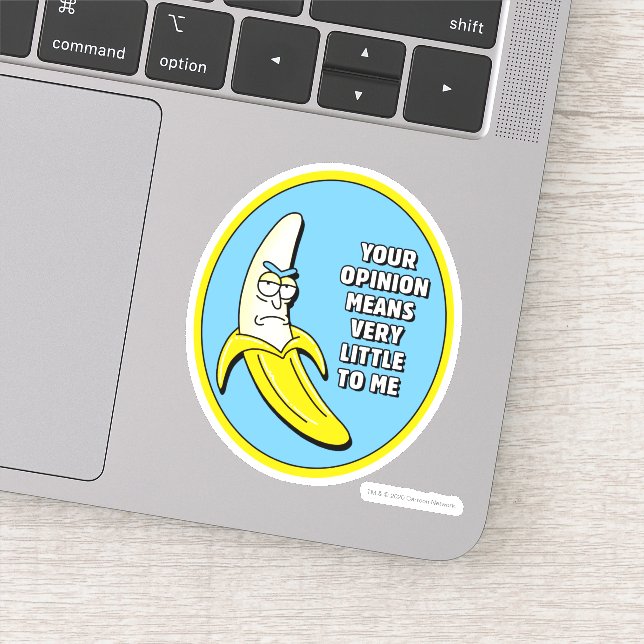 RICK AND MORTY™ | Banana Rick Badge Sticker (Detail)