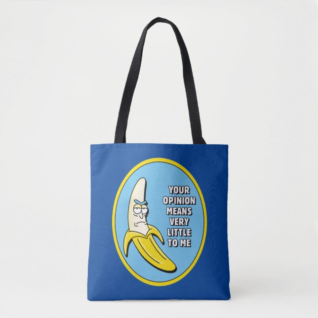 RICK AND MORTY™ | Banana Rick Badge Tote Bag (Front)