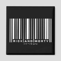 Rick and Morty Bar Code Graphic Magnet