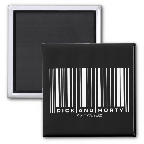 Rick and Morty Bar Code Graphic Magnet