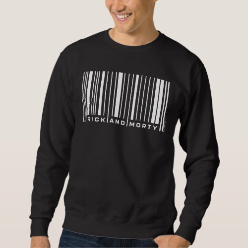 Rick and Morty Bar Code Graphic Sweatshirt