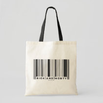 Rick and Morty Bar Code Graphic Tote Bag