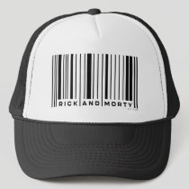 Rick and Morty Bar Code Graphic Trucker Hat