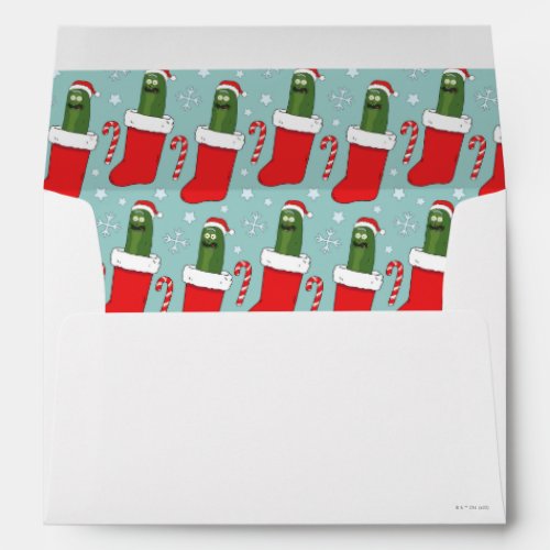 Rick and Morty  Christmas Pickle Rick Pattern Envelope