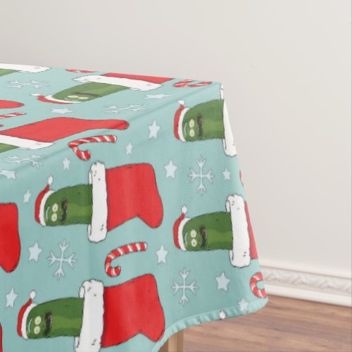 Rick and Morty  Christmas Pickle Rick Pattern Tablecloth