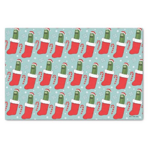 Rick and Morty  Christmas Pickle Rick Pattern Tissue Paper