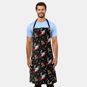 Rick and Morty   Christmas Reindeer Sleigh Pattern Apron