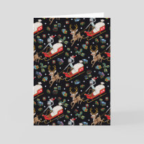 Rick and Morty | Christmas Reindeer Sleigh Pattern Holiday Card