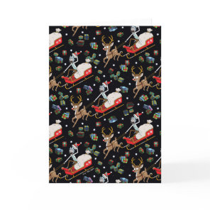 Rick and Morty | Christmas Reindeer Sleigh Pattern Holiday Card
