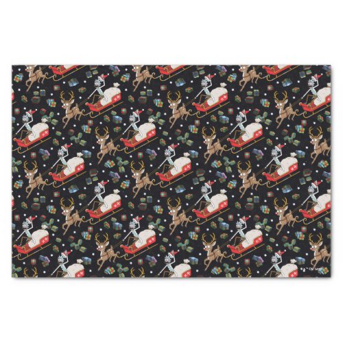 Rick and Morty  Christmas Reindeer Sleigh Pattern Tissue Paper