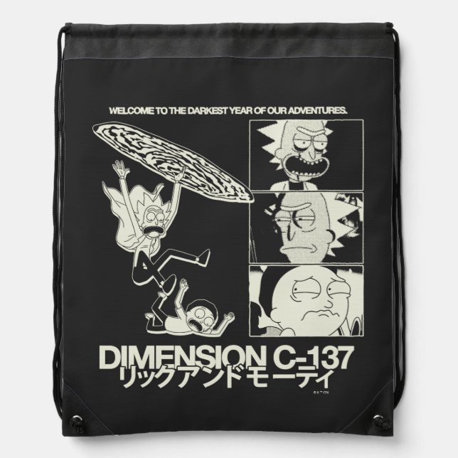 RICK AND MORTY™ | Dimension C-137 Drawstring Bag (Front)