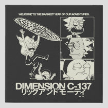 RICK AND MORTY™ | Dimension C-137 Faux Canvas Print