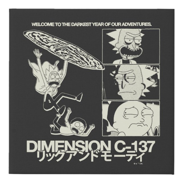 RICK AND MORTY™ | Dimension C-137 Faux Canvas Print (Front)
