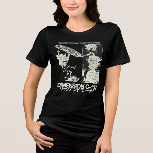 RICK AND MORTY™ | Dimension C-137 Tri-Blend Shirt (Front)